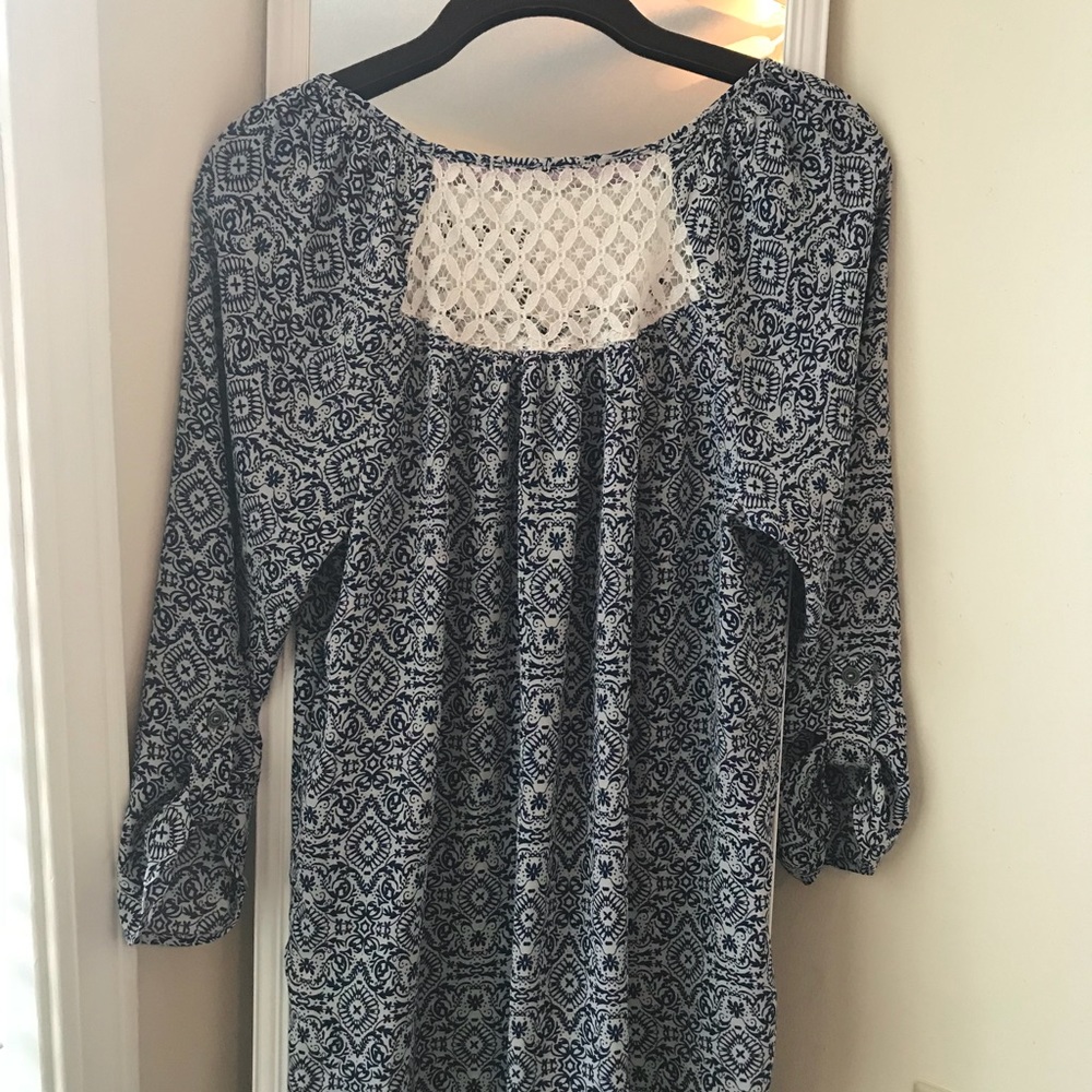 Crochet/Patterned Blouse